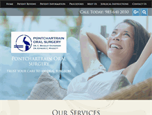 Tablet Screenshot of pontchartrainoralsurgery.com